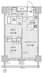間取図画像 2LDK