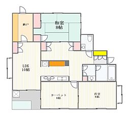 グリーンハウス 3SLDKの間取図画像