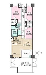 ザ・パークハウス市谷加賀町レジデンス 3LDKの間取図画像