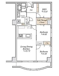 コロネード春日 3LDKの間取図画像