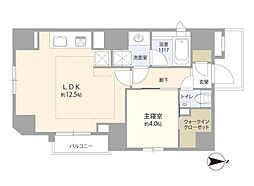 PIAS新宿三丁目 1LDKの間取図画像