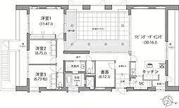 音羽YKビル 3SLDKの間取図画像