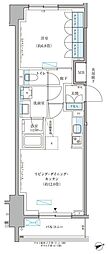 パークアクシス文京本郷 1LDKの間取図画像