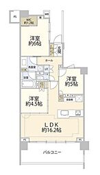 パークシティー高田馬場 3LDKの間取図画像