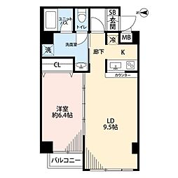 ティアラ目白アベニュー 1LDKの間取図画像