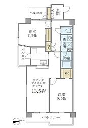 グリーンヒルズ目白 2LDKの間取図画像