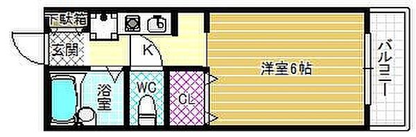 スワンヒルズ・ソフィア ｜大阪府羽曳野市はびきの1丁目(賃貸アパート1K・1階・24.50㎡)の写真 その2