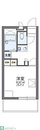 レオパレスエスペランサ分梅 3階1Kの間取り