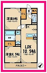 間取図画像 2LDK
