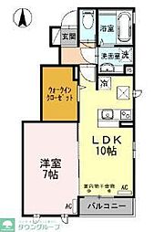 グランシャリオA 1LDKの間取図画像