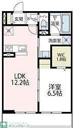 ヴァローレIII 1LDKの間取図画像