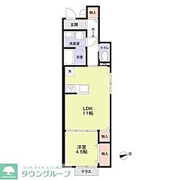 Neuenheim 1LDKの間取図画像