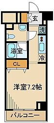 VIVACEなみき 1Kの間取図画像