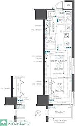 ZOOM立川曙町 1LDKの間取図画像