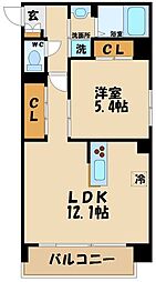 DUALEA 1LDKの間取図画像