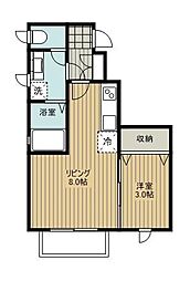 アーバンギャラン府中 1LDKの間取図画像