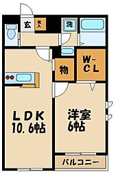 StoneValley 1LDKの間取図画像