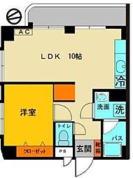 東京メトロ南北線 駒込駅 徒歩3分の賃貸マンション 5階1LDKの間取り