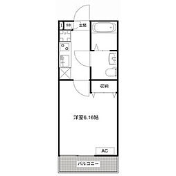 荒川区西尾久7丁目アパート 1Kの間取図画像
