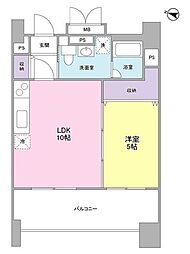 東京メトロ有楽町線 東池袋駅 徒歩5分の賃貸マンション 10階1LDKの間取り