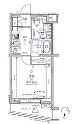 都営大江戸線 新江古田駅 徒歩12分の賃貸マンション 1階1Kの間取り