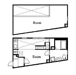 西武有楽町線 新桜台駅 徒歩2分の賃貸マンション 3階ワンルームの間取り