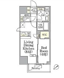 東京メトロ有楽町線 東池袋駅 徒歩3分の賃貸マンション 7階1LDKの間取り