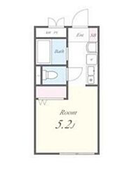 都営三田線 板橋本町駅 徒歩10分の賃貸アパート 1階ワンルームの間取り