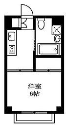 東京メトロ有楽町線 要町駅 徒歩11分の賃貸マンション 4階1Kの間取り
