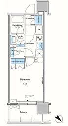 ルフォンプログレ滝野川 9階1Kの間取り