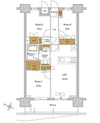 JR京浜東北・根岸線 東十条駅 徒歩5分の賃貸マンション 9階3LDKの間取り