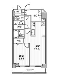 東武東上線 北池袋駅 徒歩10分の賃貸マンション 9階1LDKの間取り