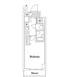 西武池袋線 中村橋駅 徒歩5分の賃貸マンション 10階1Kの間取り