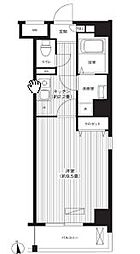 東京メトロ丸ノ内線 池袋駅 徒歩9分の賃貸マンション 1階1Kの間取り