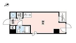 東京メトロ南北線 駒込駅 徒歩1分の賃貸マンション 4階ワンルームの間取り
