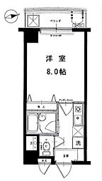 JR常磐線 三河島駅 徒歩5分の賃貸マンション 6階1Kの間取り
