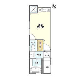 都営三田線 白山駅 徒歩9分の賃貸アパート 1階ワンルームの間取り