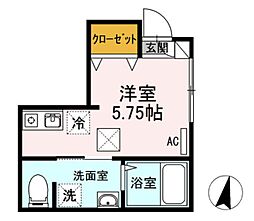 東京メトロ有楽町線 東池袋駅 徒歩7分の賃貸アパート 1階ワンルームの間取り
