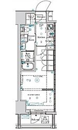 JR京浜東北・根岸線 王子駅 徒歩10分の賃貸マンション 14階2Kの間取り