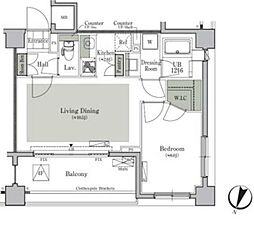 パークキューブ西ヶ原ステージ 5階1LDKの間取り