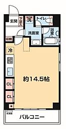 JR山手線 大塚駅 徒歩6分の賃貸マンション 4階ワンルームの間取り