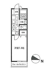 都営大江戸線 練馬春日町駅 徒歩3分の賃貸アパート 1階1Kの間取り