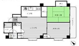 東京メトロ南北線 駒込駅 徒歩8分の賃貸マンション 9階2LDKの間取り