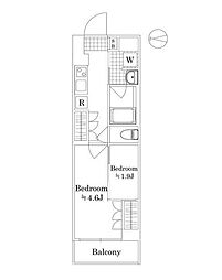 セジョリ池袋本町 1階2Kの間取り