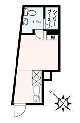 JR山手線 大塚駅 徒歩8分の賃貸マンション 5階ワンルームの間取り
