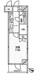 東京メトロ千代田線 千駄木駅 徒歩5分の賃貸マンション 6階1Kの間取り