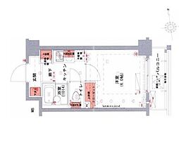 JR山手線 大塚駅 徒歩6分の賃貸マンション 2階1Kの間取り