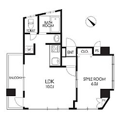 東武東上線 北池袋駅 徒歩7分の賃貸マンション 5階1LDKの間取り
