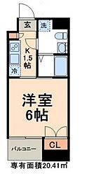 JR山手線 大塚駅 徒歩7分の賃貸マンション 7階1Kの間取り