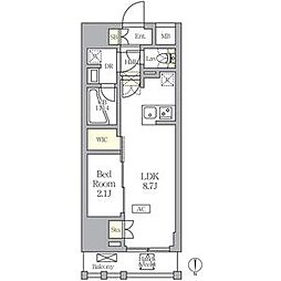 間取図画像 1LDK